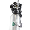 CO2 regulator med alu flaske 4kg, manometer og magnetventil